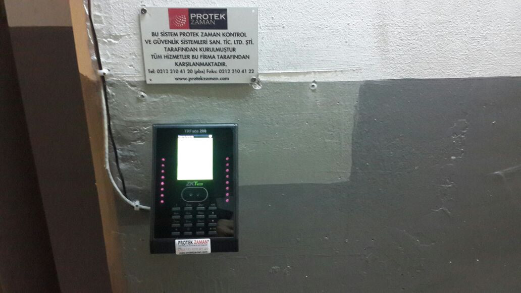 TRFace 200 Yüz Tanıma Sistemi Montaj Görüntüleri